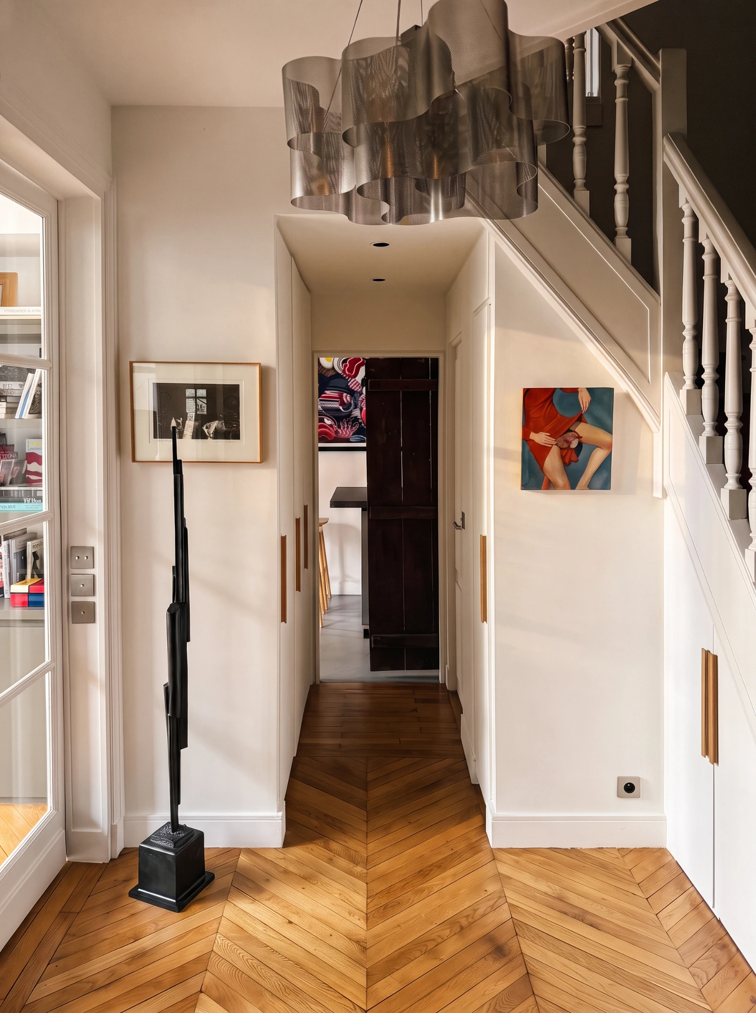 Laffitte, entrée et escalier